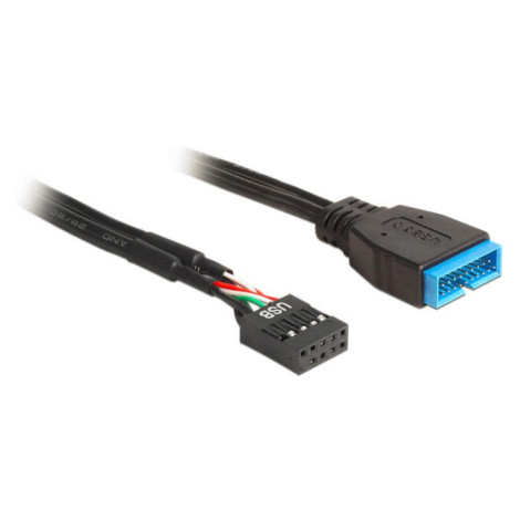 Delock kábel USB 2.0 pinový konektor samica > USB 3.0 pinový konektor samca