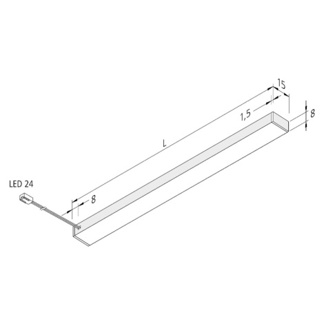 LED svetlo pod skrinku Top-Stick FMK, 3 000K, 120 cm HERA