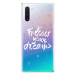 Odolné silikónové puzdro iSaprio - Follow Your Dreams - white - Samsung Galaxy Note 10