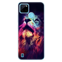 Odolné silikónové puzdro iSaprio - Lion in Colors - Realme C21Y / C25Y