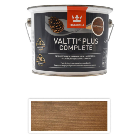TIKKURILA Valtti Plus Complete - matná tenkovrstvová lazúra 2.5 l Zlatý dub