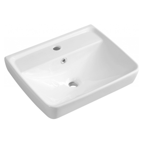 SAPHO - DURU keramické umývadlo 50x40cm, biela TU0350