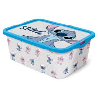 STOR Plastový úložný box s vekom Stitch 13l