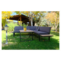Sivá záhradná lounge súprava pre 6 Mers – Floriane Garden