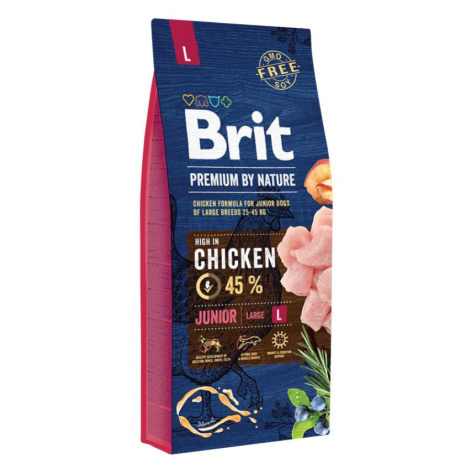 Brit Premium By Nature Dog Junior L Chicken - 15kg