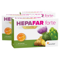 Hepafar Forte | 1+2 ZDARMA | Očista a detoxikácia pečene | Stop stukovatenej pečene | Obsahuje p