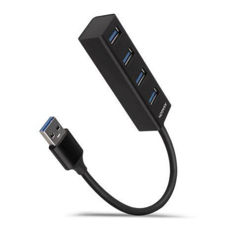 AXAGON HUE-M1A 4x USB3.2 Gen 1 MINI hub, metal, 20cm USB-A cable