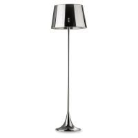 Stojaca lampa London Cromo výška 174 cm chróm/číra