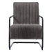 Tmavosivé kreslo Trout – Unique Furniture
