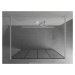MEXEN/S - KIOTO samostatne stojaca sprchová zástena 130 x 200, transparent/čierny vzor 8 mm, bie