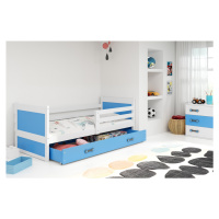 BMS Detská posteľ RICO 1 |  80 x 190 cm FARBA KONŠTRUKCIE: Biela, DOPLNKOVÁ FARBA: Modrá