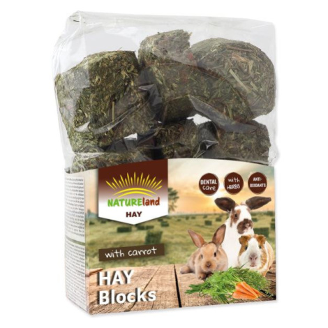 Seno Nature Land Hay bloky s mrkvou 600g