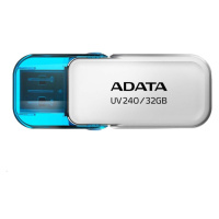 ADATA Flash Disk 32GB UV240, USB 2.0 Dash Drive, biela