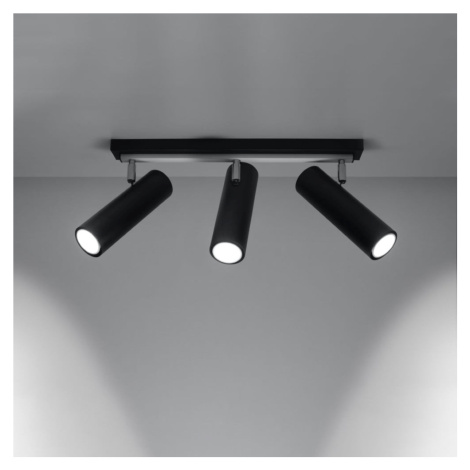 Čierne stropné svietidlo 6x45 cm Mira – Nice Lamps