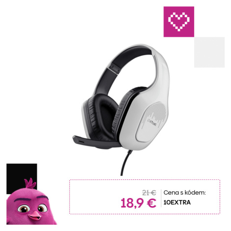 Trust GXT415 Zirox herné slúchadlá pre PlayStation 5 biela
