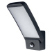 Svietidlo LED 15W, 3000K, 1200lm, IP44, 120°, Al-čierna,ENDURA STYLE WALL SQ SENS (OSRAM)