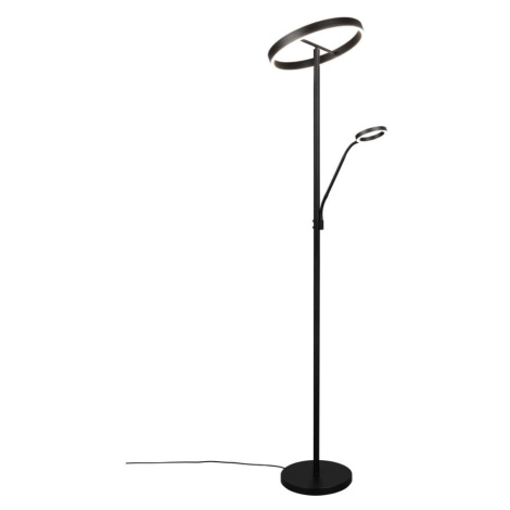 Čierna LED stojacia lampa (výška 180 cm) Willis – Trio