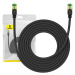 Kábel Baseus Braided network cable cat.8 Ethernet RJ45, 40Gbps, 5m (black)