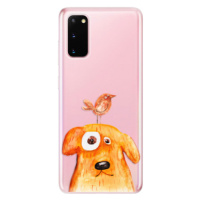Odolné silikónové puzdro iSaprio - Dog And Bird - Samsung Galaxy S20