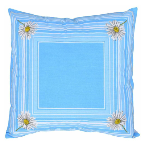Vankúš, Margaréta, modrý, 40 x 40 cm vankúš (návlek + vnútro) FORBYT