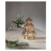 Oranžová svetelná dekorácia s vianočným motívom ø 12 cm Abete – Star Trading