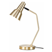 Stolová lampa s kovovým tienidlom v zlatej farbe (výška 44 cm) Valencia – it's about RoMi