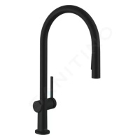 HANSGROHE HANSGROHE - M54 Drezová batéria Talis s výsuvnou spŕškou, sBox, matná čierna 72801670