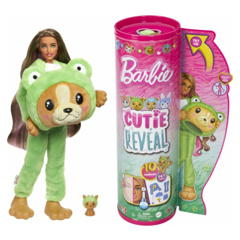 Barbie Cutie reveal v kostýme -  psík v zelenom kostýme žabky Mattel