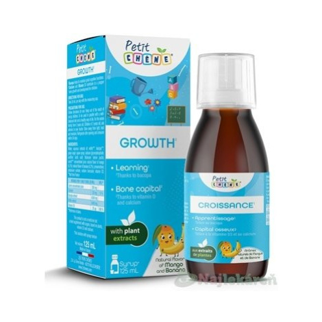 Petit Chene Growth detský sirup, s mangovou a banánovou arómou 125 ml