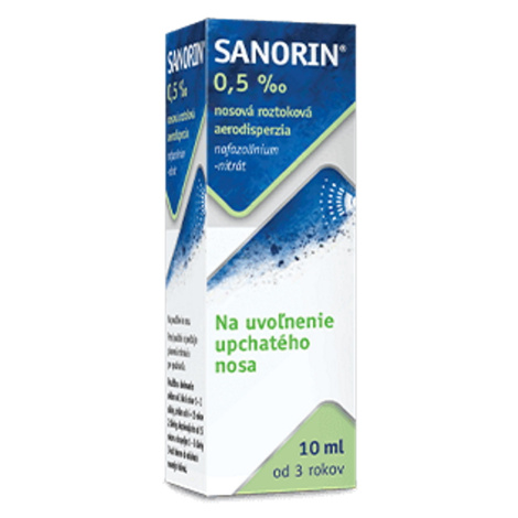 SANORIN 0,5 ‰ nosová roztoková aerodisperzia 10 ml