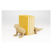 Sada dvoch zarážok na knihy v zlatej farbe Kare Design Lizard