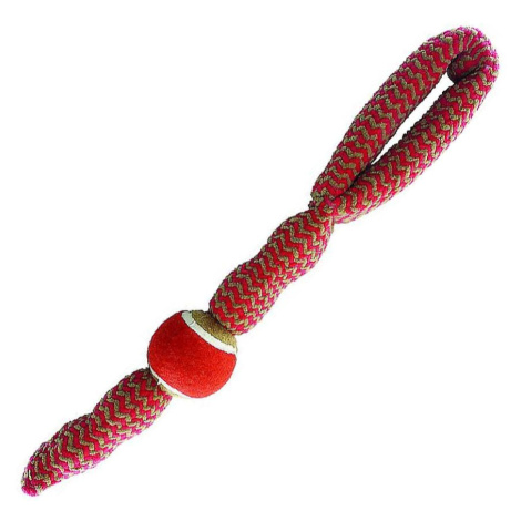 Plyšová tréningová hračka s tenisovou loptičkou a 4 píšťalkami 47 cm/145-155 g TATRAPET