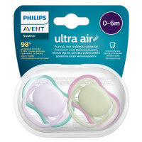 PHILIPS AVENT Cumlík Ultra air neutral 0-6m dievča fialová 2 ks