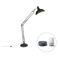Inteligentná stojaca lampa čierna nastaviteľná vrátane Wifi A60 - Hobby