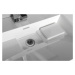 SAPHO - AMUR umývadlo vrátane krytu výpuste 60x45cm, liaty mramor, biela 55030