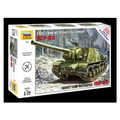 Snap Kit tank 5054 - Soviet Tank Destroyer ISU-122 (1:72) Zvezda