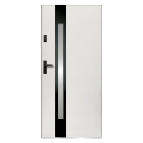 Dvere vchodové Temida S68 90L biele MERKURY MARKET