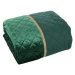 EUROFIRANY Prikrývka na posteľ Kristin 220 × 240 cm tmavo zelená