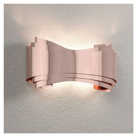 Ionica - dizajnové nástenné svietidlo LED medenej farby Selene