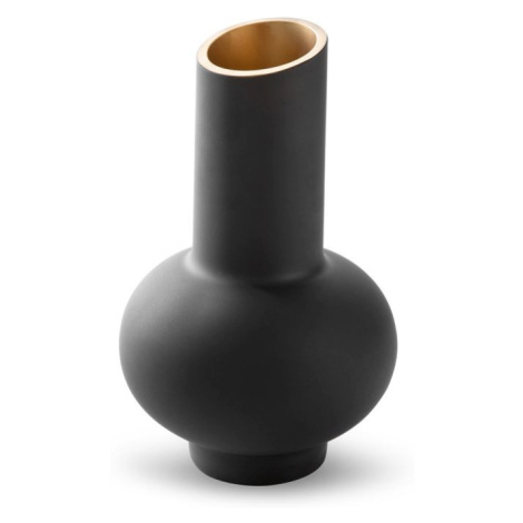 Sklenená váza PEONIA5 3 čierna 18 x 30 cm Eurofirany
