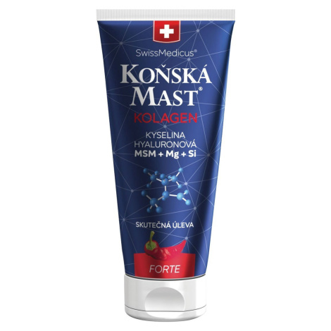 Herbamedicus konská masť s morským kolagénom forte hrejivá 200 ml