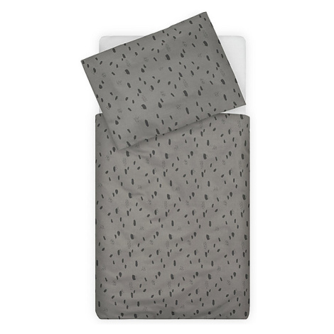 Jollein Bavlnené obliečky Spot Grey 100x135/140 cm
