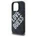 Guess Big Love Logo s MagSafe Kryt pre iPhone 16 Pro Max, Čierny