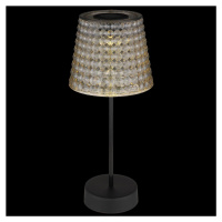 Solárna stolová lampa 36634-2S 2 ks čierna/dymová