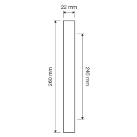 LI - ELLE PELLE 1052 MADLO CHL - chróm lesklý (CR) 240dĺžka madla 270 mm