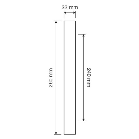 LI - ELLE PELLE 1052 MADLO CHL - chróm lesklý (CR) 240dĺžka madla 270 mm