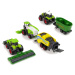 mamido  Set 6 poľnohospodárskych vozidiel traktor kombinovať kovové prvky