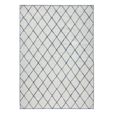 Kusový koberec Twin-Wendeteppiche 103119 blau creme – na ven i na doma - 160x230 cm NORTHRUGS - 