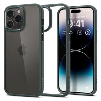 Apple iPhone 14 Pro Max, Plastový zadný kryt + silikónový rám, Spigen Ultra Hybrid, priehľadný/t