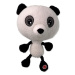 Hračka Dog Fantasy Big head panda plyšová pískacia 30cm